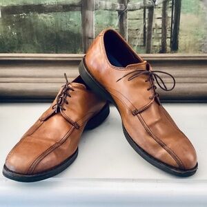 Allen Edmonds Road Warrior 10.5 D Bicycle Toe Derby Shoe cognac 1604 54370